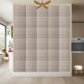 Brown chaud et blanc À damiers carreaux Motif