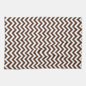 Brown Chevron Pattern Theedoek (Horizontaal)