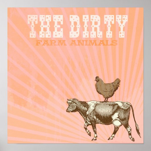 BROWN CHICKEN BROWN KOE PRINT (Voorkant)