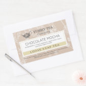 Brown Chocolate - Losse Leaf Tea Label Sticker (Envelop)