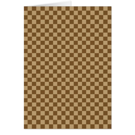 Brown Classic Checkerboard door Shirley Taylor (Voorkant)