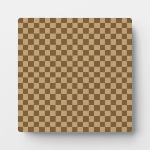 Brown Classic Checkerboard door Shirley Taylor Fotoplaat