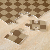 Brown Classic Checkerboard door Shirley Taylor Legpuzzel (Zijkant)
