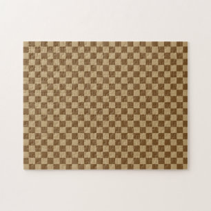 Brown Classic Checkerboard door Shirley Taylor Legpuzzel