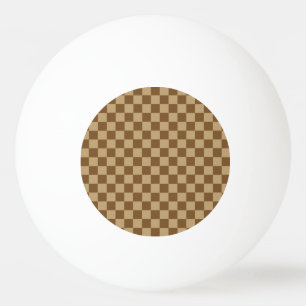 Brown Classic Checkerboard door Shirley Taylor Pingpongballen