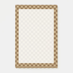 Brown Classic Checkerboard door Shirley Taylor Post-it® Notes
