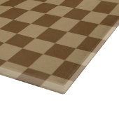 Brown Classic Checkerboard door Shirley Taylor Snijplank (Hoek)