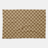 Brown Classic Checkerboard door Shirley Taylor Theedoek (Horizontaal)