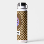 Brown Clover Ribbon door Kenneth Yoncich Waterfles (Achterkant)