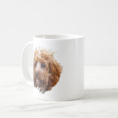 Brown Cockapoo Coffee Mug (Devant gauche)