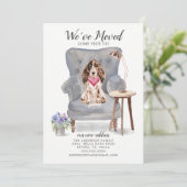Brown Cocker Spaniel Chien | Faire-part de déplace (Debout devant)