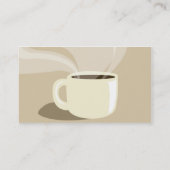 Brown Coffee Cup - Business Visitekaartje (Achterkant)
