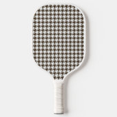 Brown Combination Houndstooth van Shirley Taylor Pickleball Paddle (Voorkant)