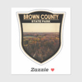 Brown County State Park Indiana Badge Sticker (Vel)