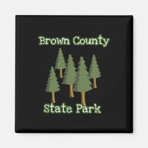 Brown County State Park Indiana bos bossen kampere Magneet