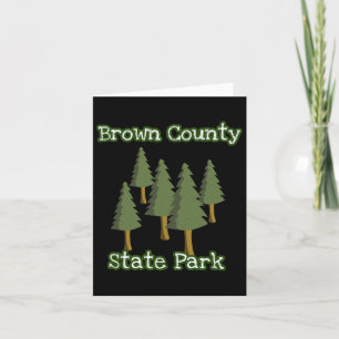 Brown County State Park Indiana Forest Bossen Camp Kaart