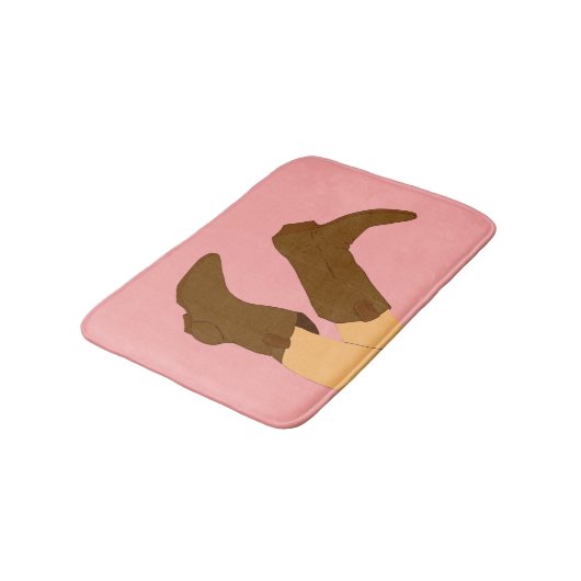 Brown Cowboy Boots Badmat (Gekanteld)