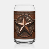 Brown Cowboy Rustique Western Country Texas Star (Recto)