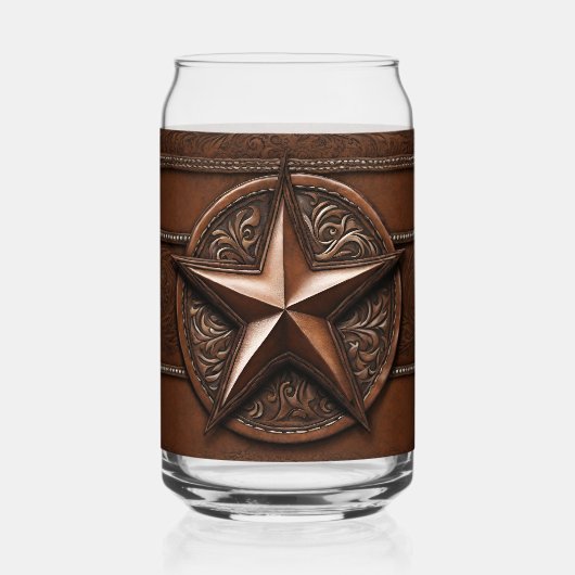 Brown Cowboy Rustique Western Country Texas Star (Verso)