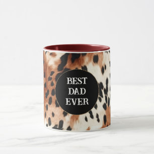 Brown Cream Animal Koeienhuid Mok
