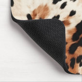 Brown Cream Animal Koeienhuid Muismat (Hoek)