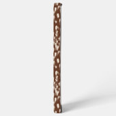 Brown Cream Beige Abstract Pattern Samsung Galaxy Hoesje (Linkerkant)