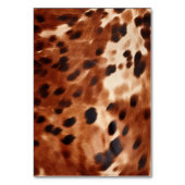 Brown Cream Black Koeienhuid Tafelnummer (Achterkant)