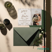 Brown & Cream Minimal Flat Wedding Save The Date