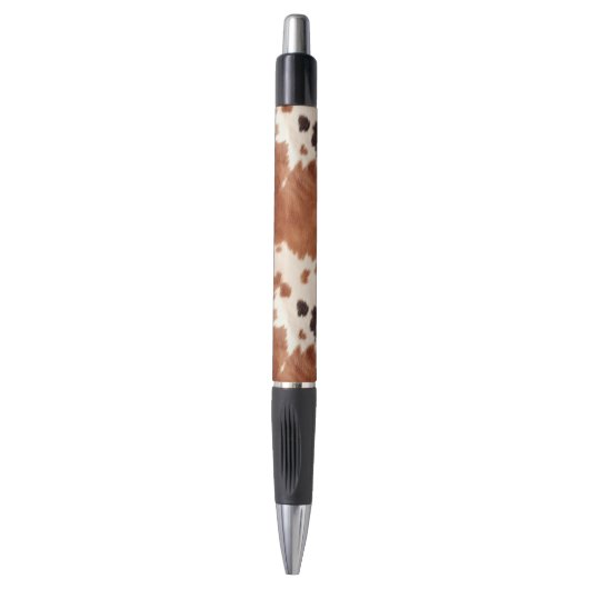 Brown Cream Southwest Cowhide Christmas Pen (Voorkant Verticaal)