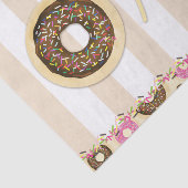 Brown Cream Sprinkle Donuts ONE 1ST Birthday Party Tissuepapier (Detail)