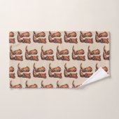 Brown Cream Western Cowboy Bad Handdoek (Handdoek)