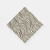 Brown Cream Zebra Print Servet (Hoek)