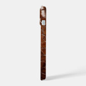Brown Crocodile Leather Monogram (Côté gauche)