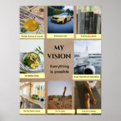 Brown Custom Vision Board Poster (Devant)