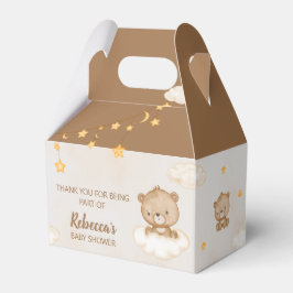 Brown Cute Beer we kunnen het Baby shower afwachte Bedankdoosjes