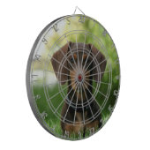 Brown Dachshund Puppy Dartbord (Voorkant Links)