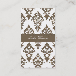Brown Damask Visitekaartje