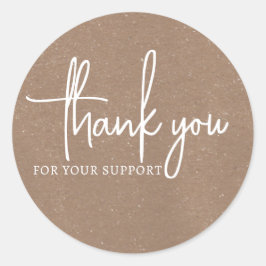 Brown  Dank u voor uw steun Sticker
