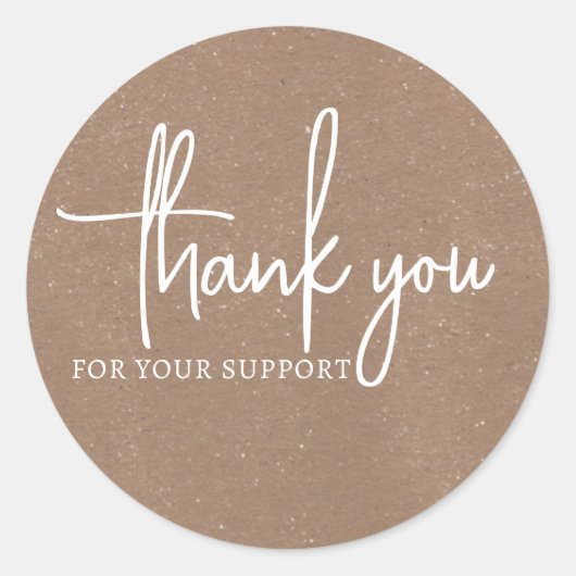 Brown  Dank u voor uw steun Sticker (Voorkant)