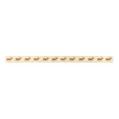 Brown Deer Festive Pattern Vanilla Yellow Lint (Voorkant)