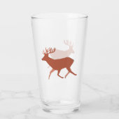 Brown Deer Walking Glas (Achterkant)