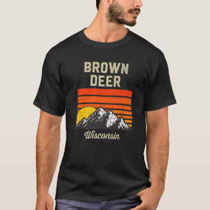 Brown Deer Wisconsin Retro City USA T-shirt