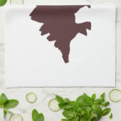 Brown Dinosaur Theedoek (Gevouwen)