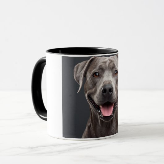 Brown Dog Aesthetic Coffee Mug – Cozy Pet Lover  (Devant gauche)