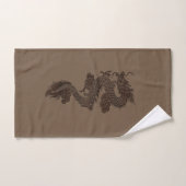 Brown Dragon Bath Towel Set Bad Handdoek (Handdoek)