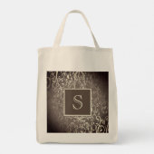Brown Élégant Sac fourre-tout Monogramme (Dos)