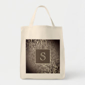 Brown Élégant Sac fourre-tout Monogramme (Devant)