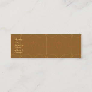 Brown Elegant - Skinny Mini Visitekaartje