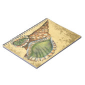 Brown en Green Seashell Notitieboek (Linkerzijde)