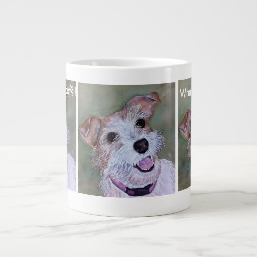 BROWN EN WHITE JACK RUSSELL | EXTRA GROTE MOK (Voorkant)